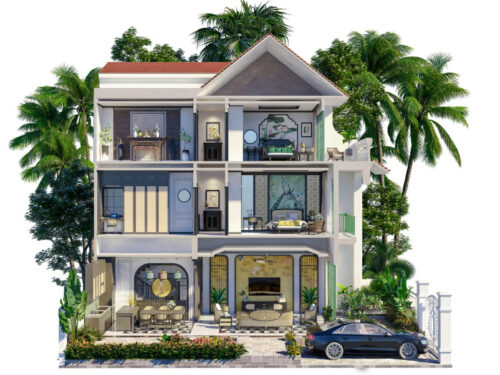 Biệt thự Tropical Tứ lập